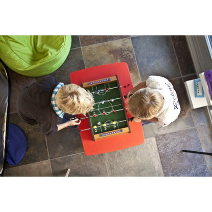 Mini Masa de Fotbal cu Teren si 12 Jucatori Flippy, 4 Manere, cu Tablou pentru Scor, din Metal, Lemn si ABS, 51 x 31 x 9.6 cm, pentru copii/adulti-1