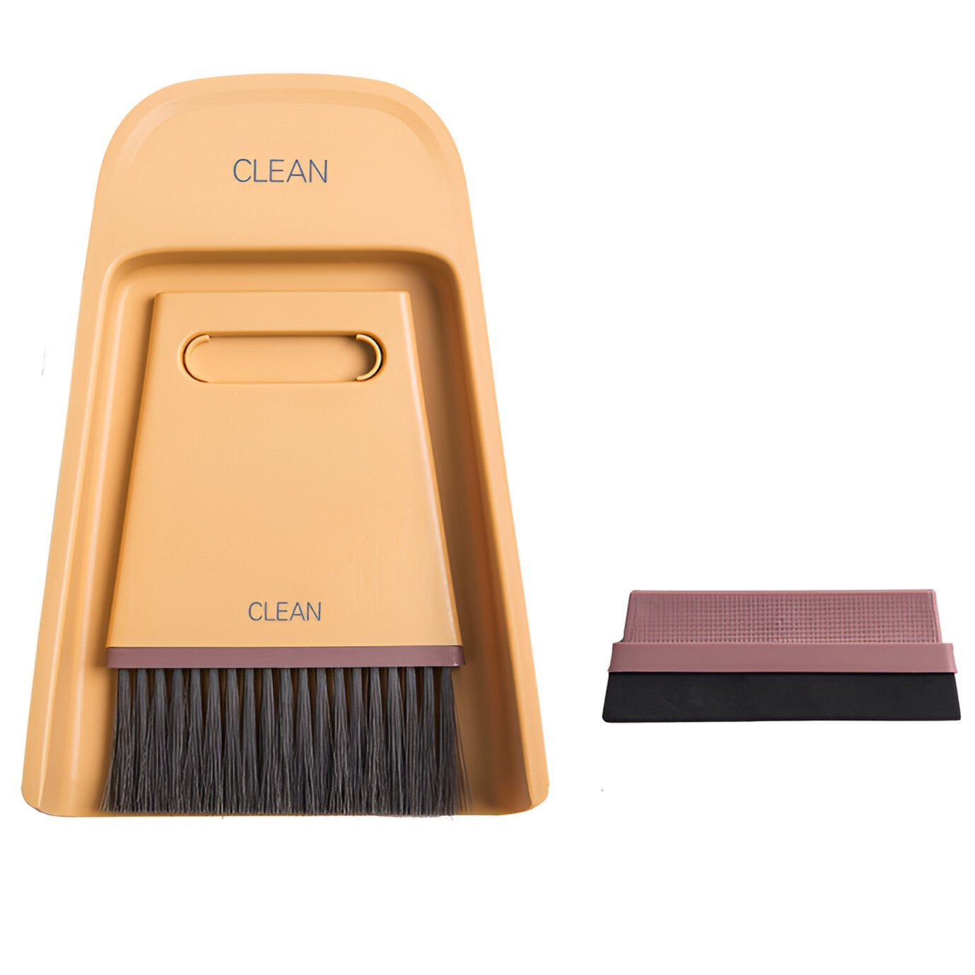 Set Mini Matura si Faras, Flippy, Uz Casnic, Doua Perii, pentru Birou, Bucatarie, Casa, 19.5x13.8x3.6 cm, Galben-0