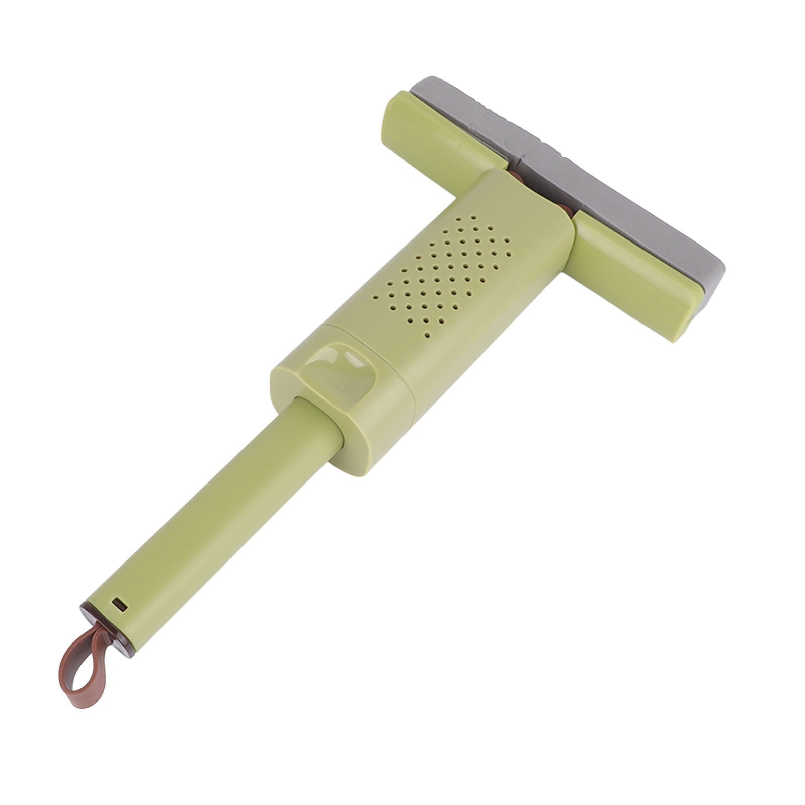 Mini Mop, Flippy, Pentru Uz Casnic, Sistem Autostoarcere, Portabil, Mop cu Burete, Rotire 180°,15 x 27.5 cm, Verde-10