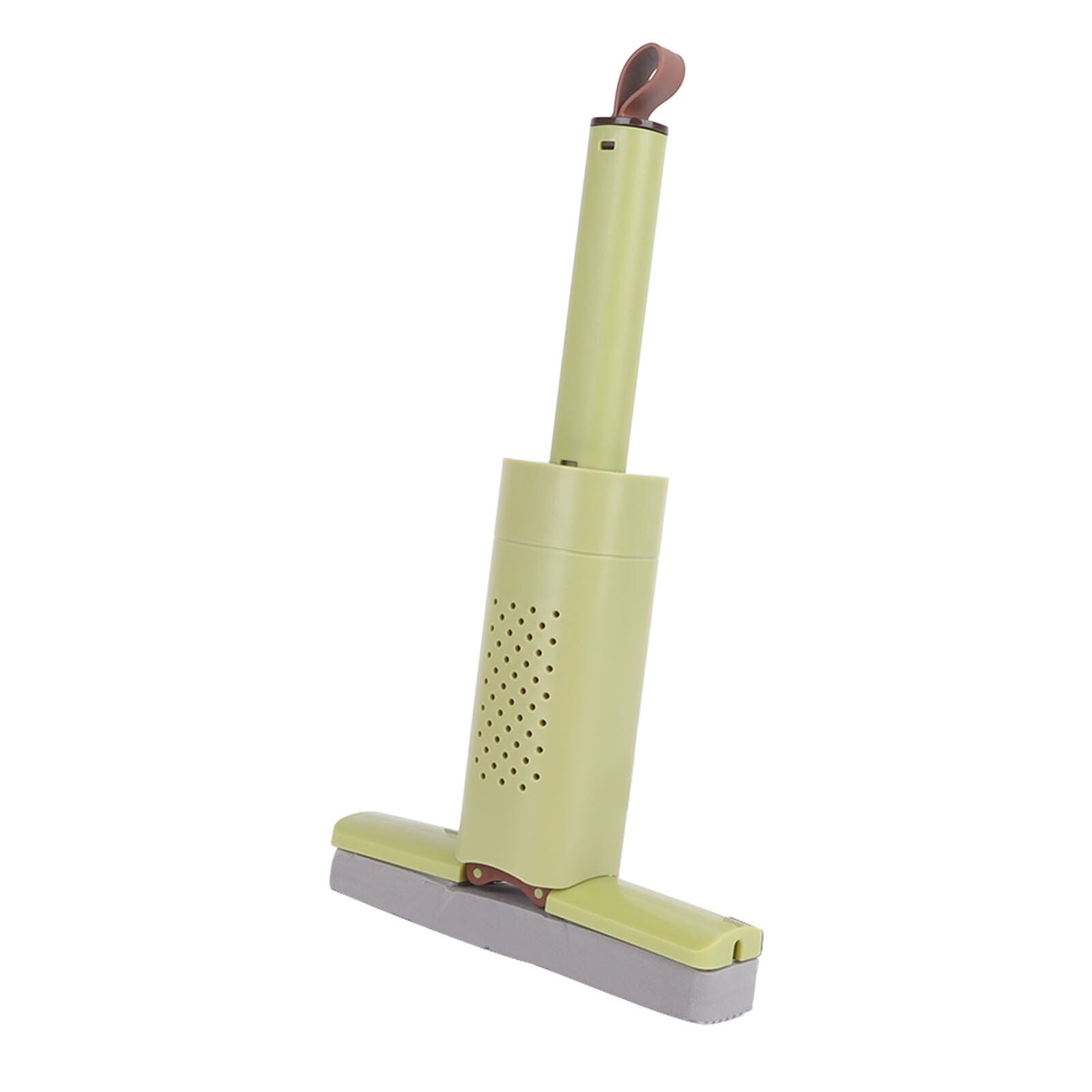 Mini Mop, Flippy, Pentru Uz Casnic, Sistem Autostoarcere, Portabil, Mop cu Burete, Rotire 180°,15 x 27.5 cm, Verde-11