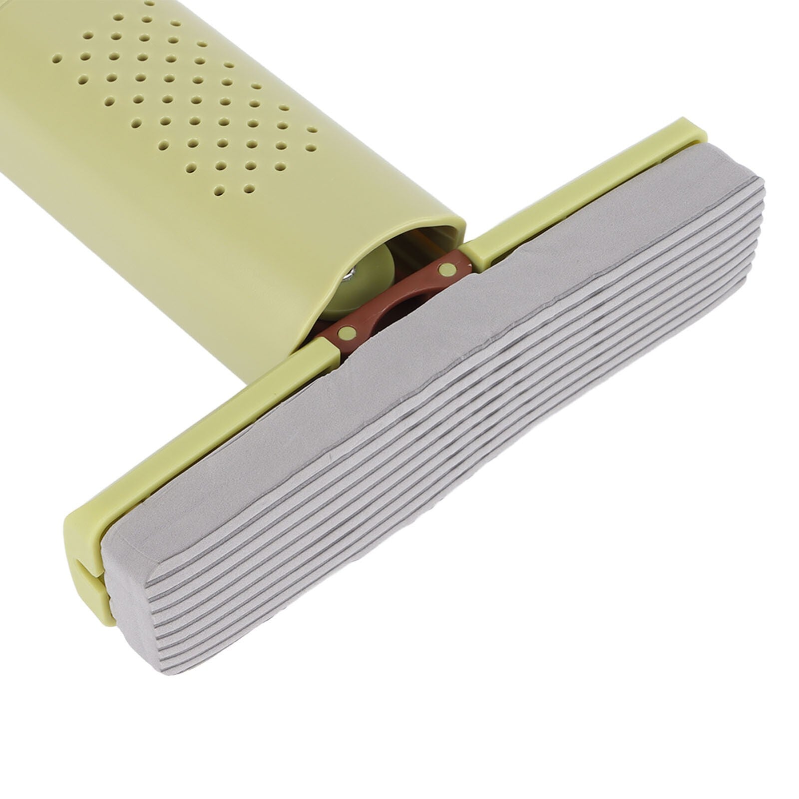 Mini Mop, Flippy, Pentru Uz Casnic, Sistem Autostoarcere, Portabil, Mop cu Burete, Rotire 180°,15 x 27.5 cm, Verde-12