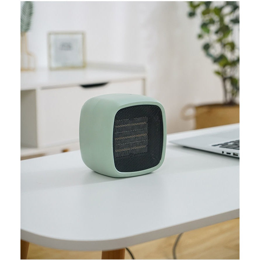 Mini radiator electric portabil Flippy, 800 W, 2 trepte, 150x120x175 mm, verde-1