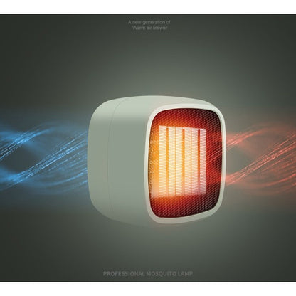 Mini radiator electric portabil Flippy, 800 W, 2 trepte, 150x120x175 mm, verde-3