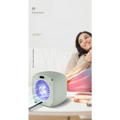 Mini radiator electric portabil Flippy, 800 W, 2 trepte, 150x120x175 mm, verde-4