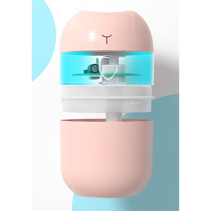Mini Umidificator Portabil, Flippy, 2 Moduri, Aromaterapie, Silentios, Lumina Ambientala, Incarcare USB, 220 ml, 8 x 8 x 10.3 cm, Alb-7