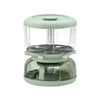 Dozator Etajat de Cereale Flippy, Rotativ 360, 6 Compartimente, Capacitate 10L, Cofraj Special pentru Oua, Vas pentru Scurgerea Cerealelor, 35x27.5 cm, Verde-0
