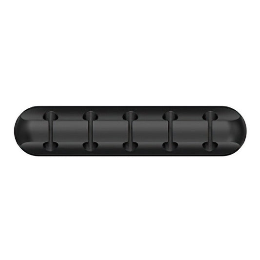 Organizator de Cabluri, Flippy, Autoadeziv, Multifunctional, 5 Locuri de Suport, 9.6x2.2cm, Negru-0