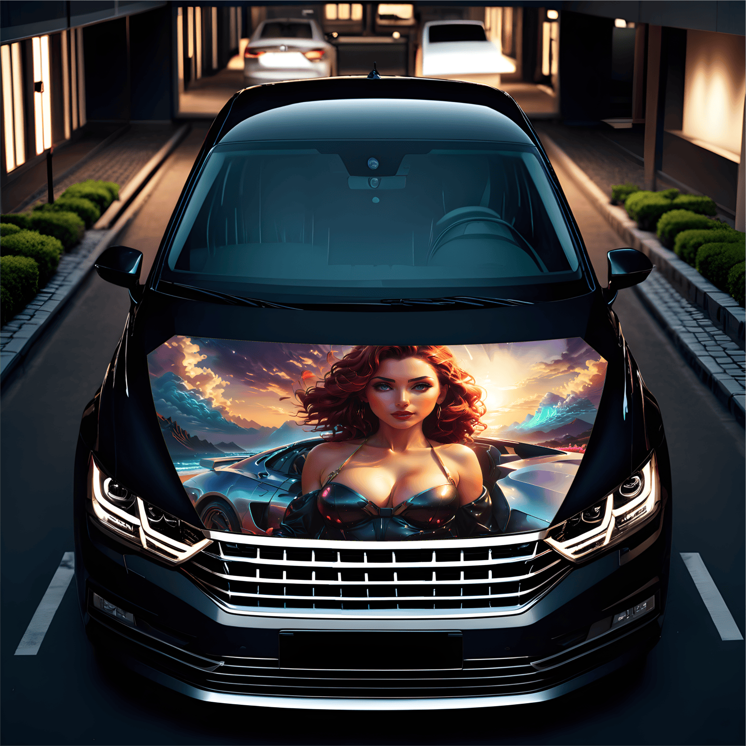 Folie Capota Auto "Hood Art" rezistenta la exterior, marime L (180 x 130cm) - Cod_ AVX-CAPOTA-012L-1