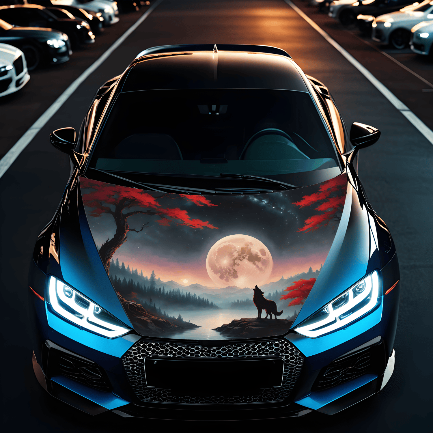 Folie Capota Auto "Hood Art" rezistenta la exterior, marime M (165 x 120cm) - Cod_ AVX-CAPOTA-021M-0
