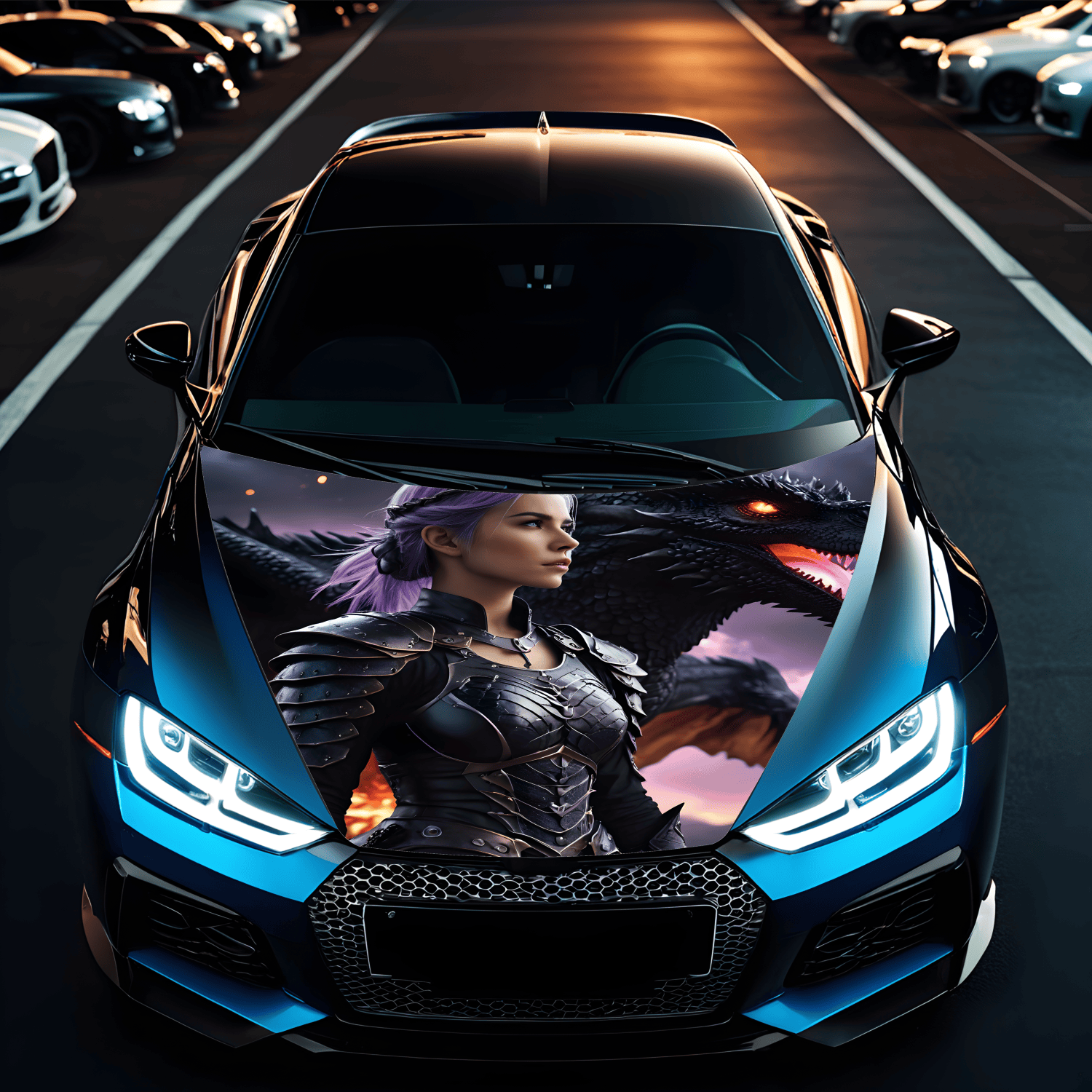 Folie Capota Auto "Hood Art" rezistenta la exterior, marime S (150 x 110cm) - Cod_ AVX-CAPOTA-002S-0