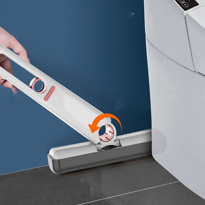 Mop de mana Flippy, mini-portabil, cu sistem de stoarcere, dispozitiv de curatat manual, cu burete absorbant, material PVA, multisuprafete si geamuri, 29.5 x 15.5 cm, alb-8