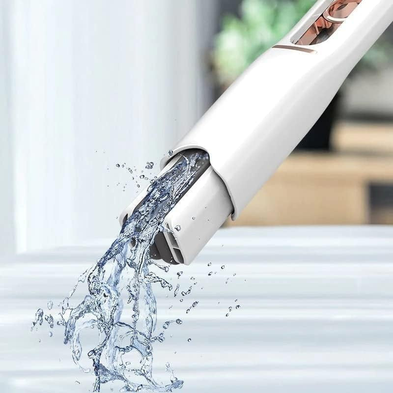 Mop de mana Flippy, mini-portabil, cu sistem de stoarcere, dispozitiv de curatat manual, cu burete absorbant, material PVA, multisuprafete si geamuri, 29.5 x 15.5 cm, alb-11