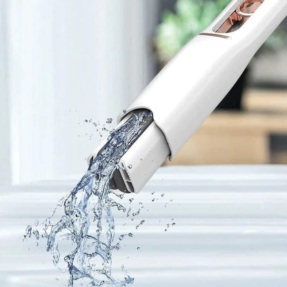 Mop de mana Flippy, mini-portabil, cu sistem de stoarcere, dispozitiv de curatat manual, cu burete absorbant, material PVA, multisuprafete si geamuri, 29.5 x 15.5 cm, alb-11