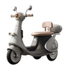 Motocicletă Electrică cu 3 Roti, Flippy, Acumulator Încarcare, Anti-Rasturnare, Lumini, Sunete, Baterie 6V 7Ah, Telecomanda, 95x67x36cm, Gri-0