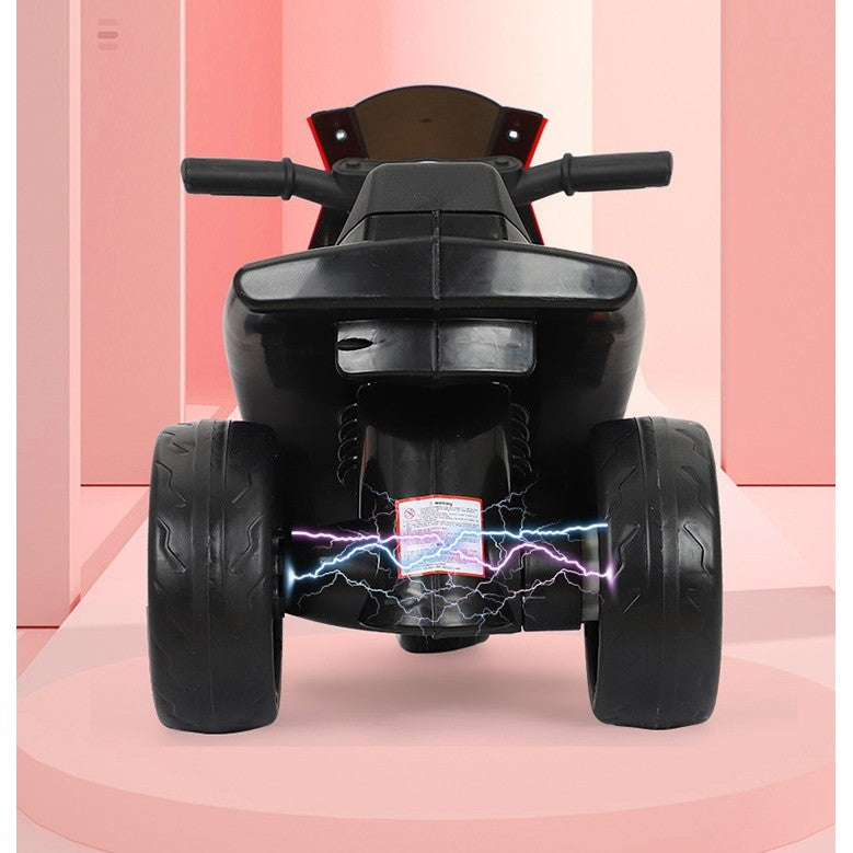 Motocicleta Electrica Flippy, cu Acumulator, cu Sistem Anti-Rasturnare, Sistem de Lumini si Sunet, 1-4 Ani, 42 x 68 x 36 cm, Rosu-5