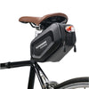 Borseta pentru bicicleta Flippy, Hard Shell, material piele artificiala si carbon, 20x12x11.5 cm, prindere de sa, capacitate 2L, impermeabila, negru-0