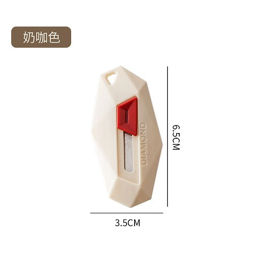 Cutter pentru Cutii, Flippy, 6.5x3.5 cm, Gri-0