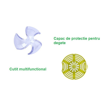 Storcator de Fructe 2 in 1, Flippy, cu Razatoare si Separator Ou, 14.8 x 8 x 13 cm, Verde-9