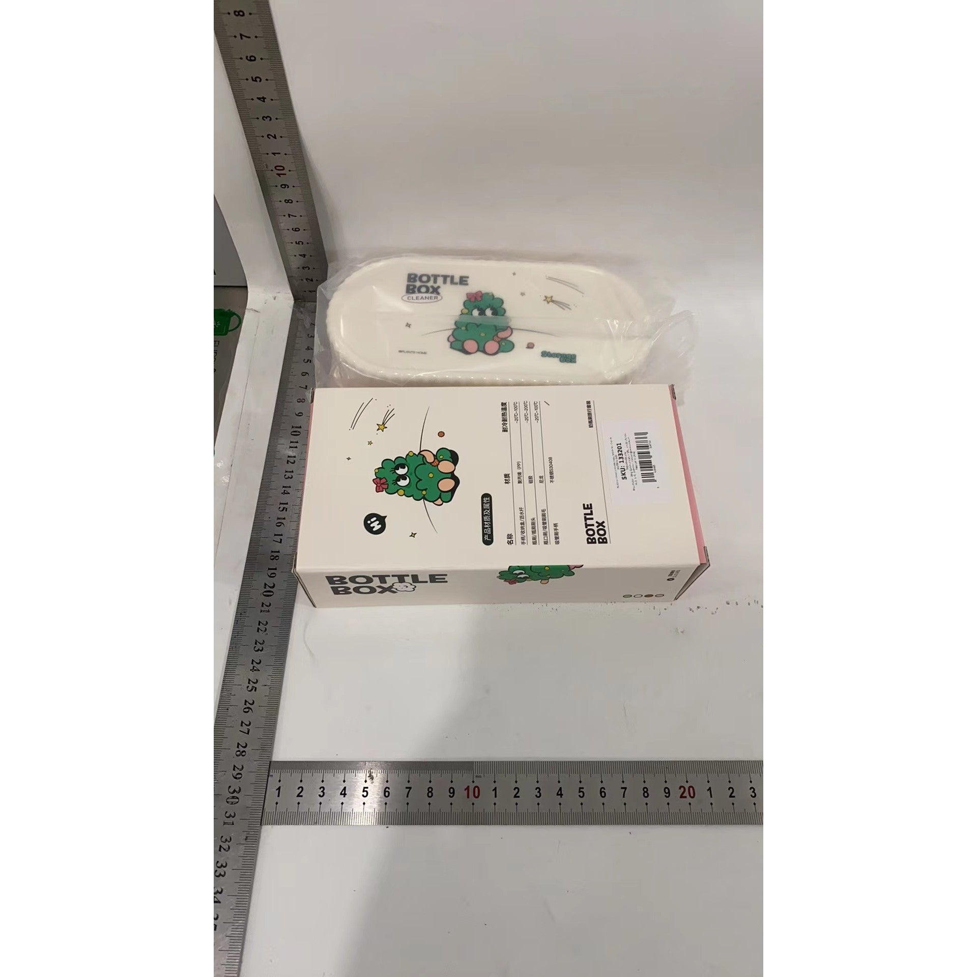 Set Portabil cu Suport de Spalare/ Uscare Biberoane, Flippy, Perii de Silicon pentru Curatarea Tetinelor, Suzetelor, Paharelor si Biberoanelor, Cutie Multifunctionala, Roz-1
