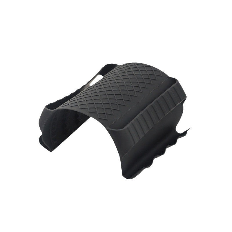 Suport de Silicon, Flippy, pentru Cuptor, Alimente Fierbinti, Carne, Izolare Termica, pentru Mana, 18x12x1.5 cm, Negru-0