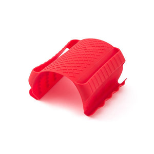 Suport de Silicon, Flippy, pentru Cuptor, Alimente Fierbinti, Carne, Izolare Termica, pentru Mana, 18x12x1.5 cm, Rosu-0
