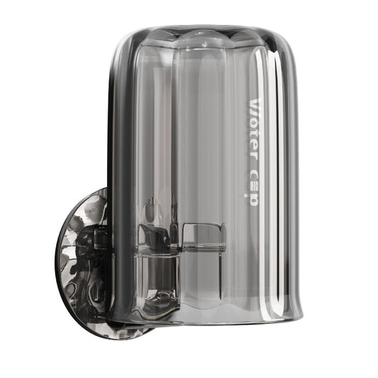 Suport Multifunctional 2 in 1, Pahar si Suport pentru Periuta de Dinti, Flippy, Plastic, Dimensiune: 10.4 x 7.3 x 7.3 cm, Gri-0