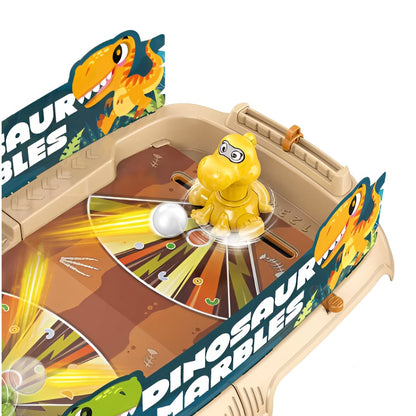 Joc de Masa Interactiv Dino Marbles pentru Copii, Flippy, 4 Mingi, Tabela Scor, 40.7x27x14 cm, Maro-2