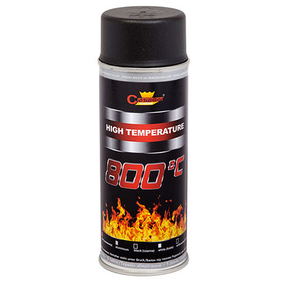 Spray Vopsea Rezistenta Termic pentru Etrieri, culoare Negru, 400ml, Champion Color, 800 °C-1