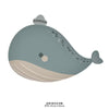 Balon din Folie Metalizata, Flippy, Figurina Animata, Model Balena, 70x49 cm, Ambalaj Individual, Pai Inclus, Umflare cu Aer sau Heliu, Albastru-0