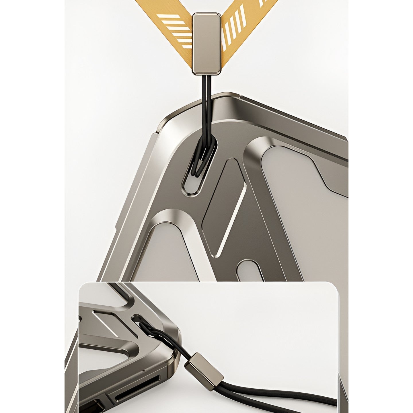 Husa de Protectie Armor Metal Compatibila cu iPhone 15 Pro, Flippy, Antizgariere, Antisoc, Protectie Supraincalzire, Gri Metalizat-1