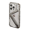 Husa de Protectie Armor Metal Compatibila cu iPhone 15 Pro Max, Flippy, Antizgariere, Antisoc, Protectie Supraincalzire, Gri Metalizat-0