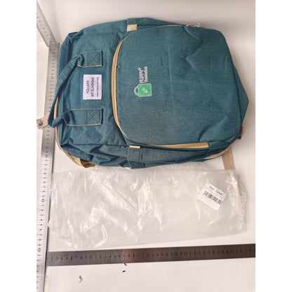 Rucsac Multifunctional pentru Mamici, Flippy, pentru Scutece Bebelusi cu Patut Pliabil, Verde-1