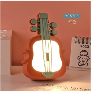 Lampa de Veghe, Flippy, cu Protectie pentru Ochi, Model Violina, Lumina Calda, Verde/ Rosu-0