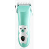 Masina De Tuns Bebelusi si Copii, Flippy, Display Digital, Lame Cermice si Inox, Fara Fir, Functie Anti Taiere, Silentios, 50 W, Rezistent la Apa, 2 Accesorii, Incarcator USB, Model Ursulet, Verde-0