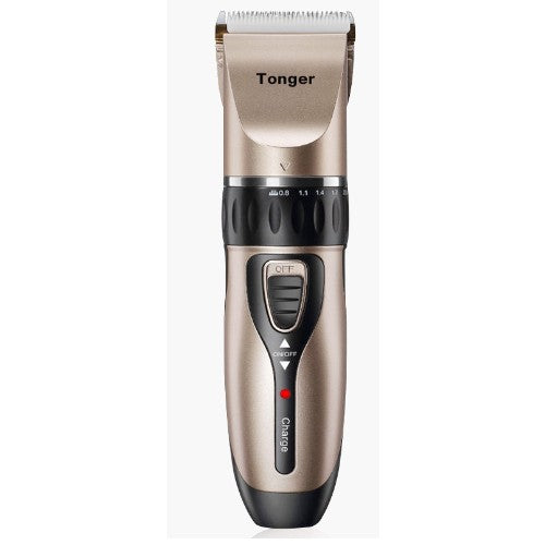 Masina De Tuns Bebelusi si Copii, Flippy, Lame Cermice si Inox, Fara Fir, Functie Anti Taiere, Silentios, 50 W, 4 Accesorii, Incarcator USB, Gold Negru-0