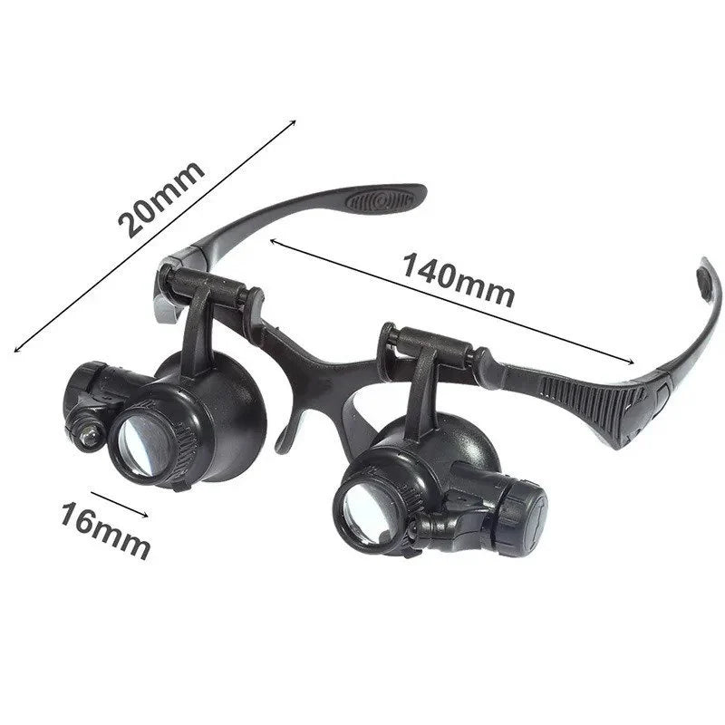 Ochelari cu lentile microscop si factor de marire 10x, 15x, 20x, 25x
