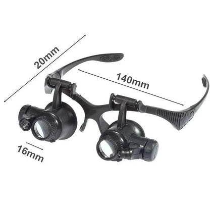 Ochelari cu lentile microscop si factor de marire 10x, 15x, 20x, 25x