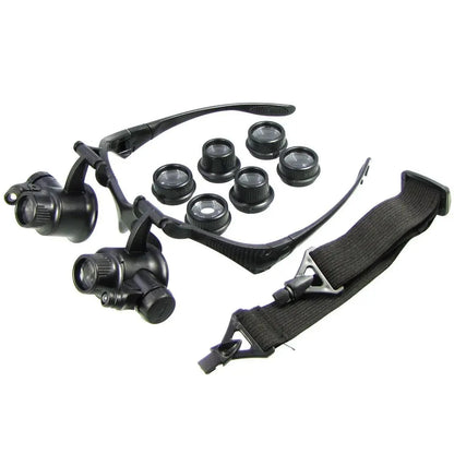 Ochelari cu lentile microscop si factor de marire 10x, 15x, 20x, 25x