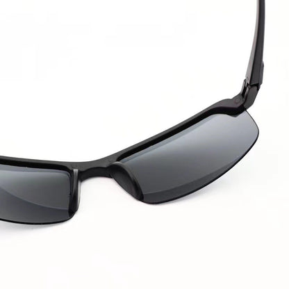 Ochelari de Soare, Flippy, Polarizati, pentru Condus, Ciclism, 400 UV, cu Lentila Neagra pentru Protectie, Rama Neagra, Pc, 14 x 3.7 cm, 15.2 g-2