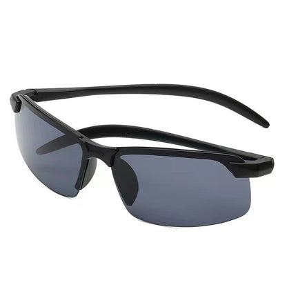 Ochelari de Soare, Flippy, Polarizati, pentru Condus, Ciclism, 400 UV, cu Lentila Neagra pentru Protectie, Rama Neagra, Pc, 14 x 3.7 cm, 15.2 g-3