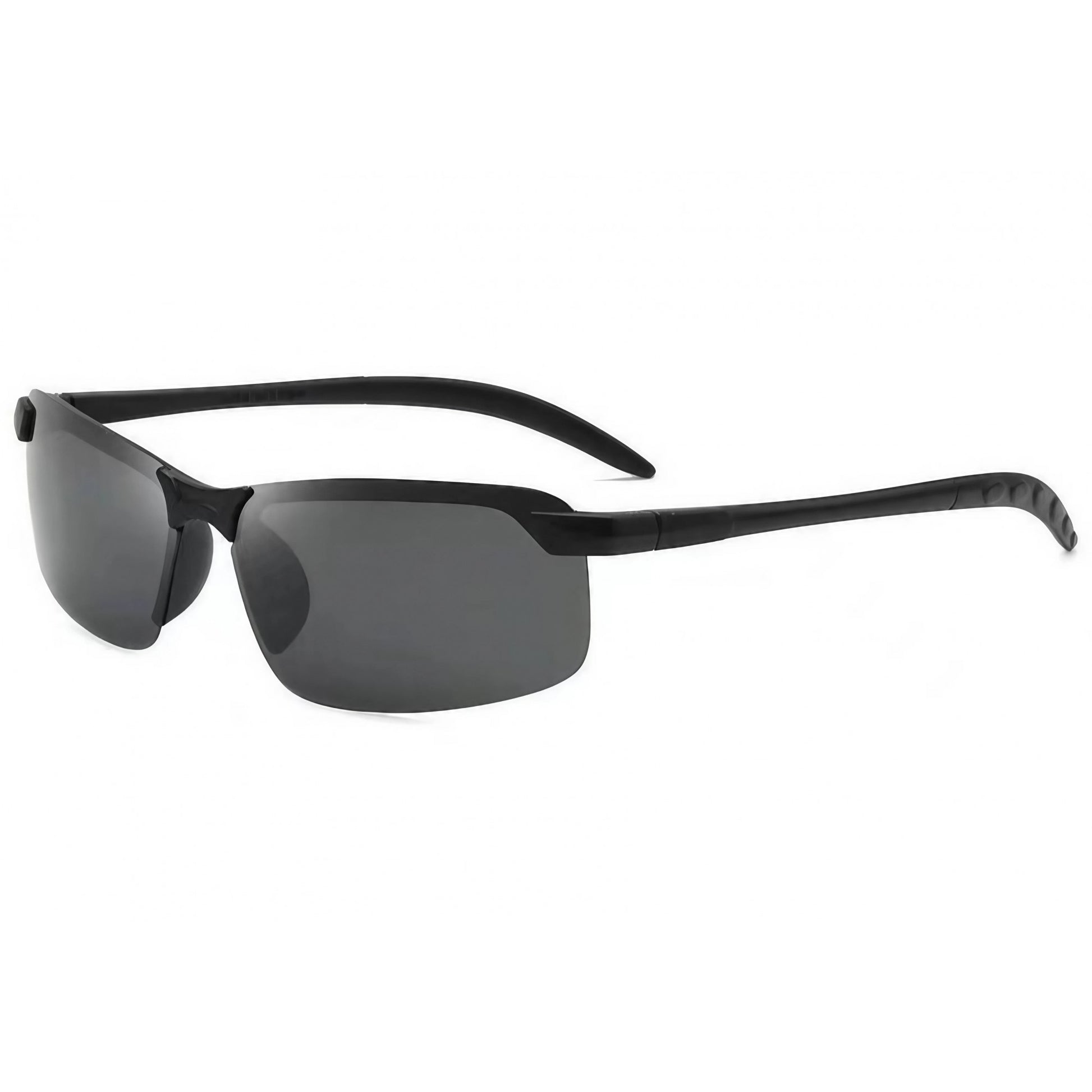 Ochelari de Soare, Flippy, Polarizati, pentru Condus, Ciclism, 400 UV, cu Lentila Neagra pentru Protectie, Rama Neagra, Pc, 14 x 3.7 cm, 15.2 g-0