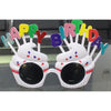 Ochelari Happy Birthday, Flippy, Tematica Aniversare, Protectie Soare, din Plastic, Model Prajiturele, 18x11.5 cm, Alb-0
