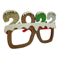 Ochelari petrecere de Revelion, 2022, Maro, din Plastic si Poliester, Flippy-0