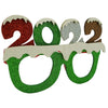 Ochelari petrecere de Revelion, 2022, Verde, din Plastic si Poliester, Flippy-0