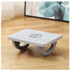 Suport Ergonimic pentru Picioare, Flippy, Plastic, cu Role de Masaj pentru Talpi, pentru Birou, Usor de Transportat, Detasabil, 33.5x24x12 cm, Gri-0
