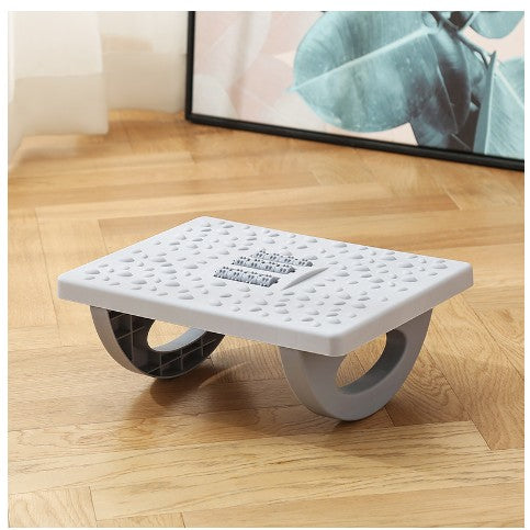 Suport Ergonimic pentru Picioare, Flippy, Plastic, cu Role de Masaj pentru Talpi, pentru Birou, Usor de Transportat, Detasabil, 33.5x24x12 cm, Gri-0