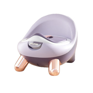 Olita pentru Copii, Flippy, +1an, Portabila, cu Capac, Model Prietenos, Non-Toxic, Compartiment Detasabil, cu 4 Picioare, Usor de Curatat, Mov Gold-0