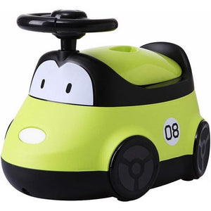 Olita pentru Copii, Flippy, +1an, Portabila, Design Masinuta cu Capac, Model Prietenos, Non-Toxic, Compartiment Detasabil, Usor de Curatat, Verde-0