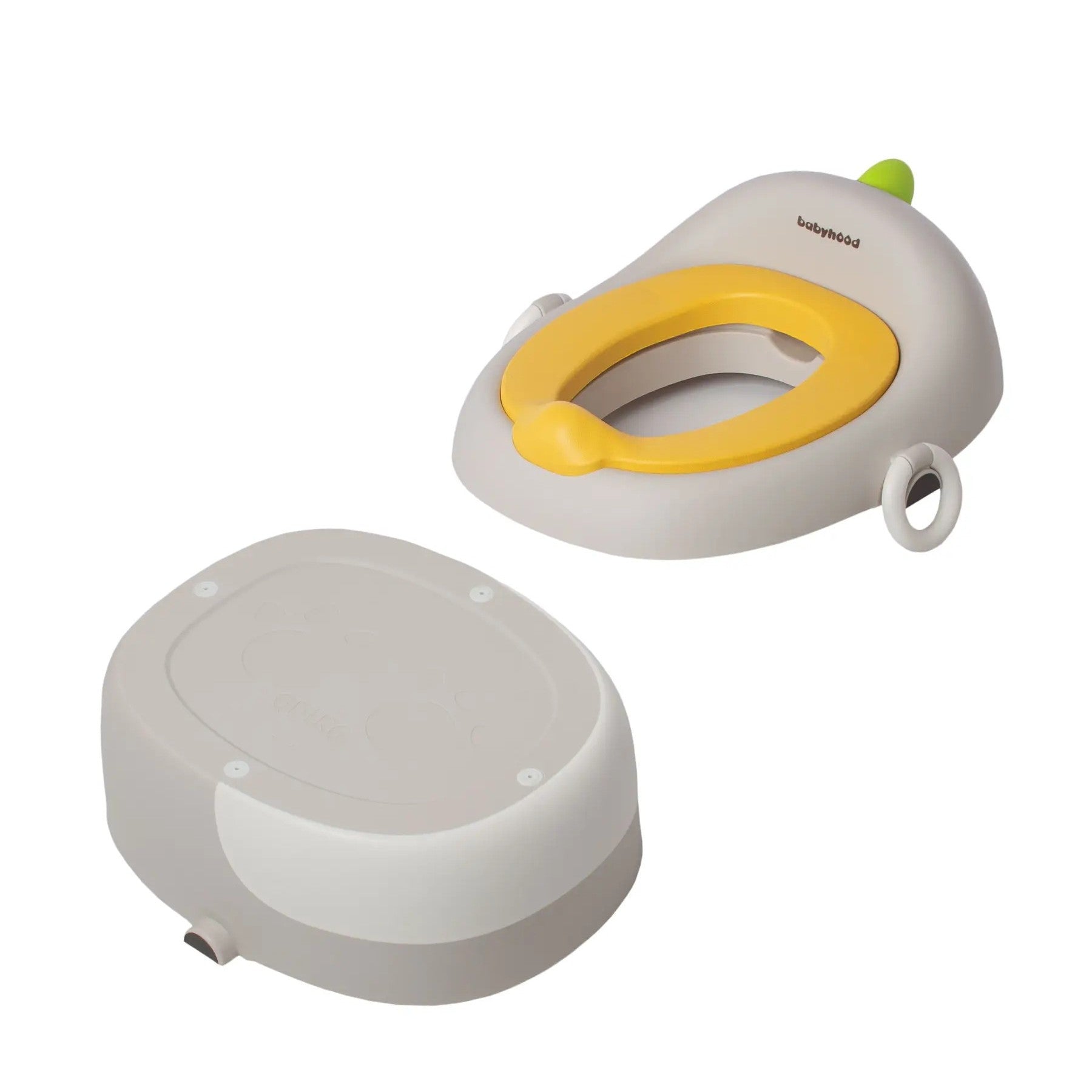 Olita pentru Copii, Flippy, 3 in 1, Detasabila, Inaltator, Reductor WC, cu Capac, 100 de Saci de Unica Folosinta, Gri-1