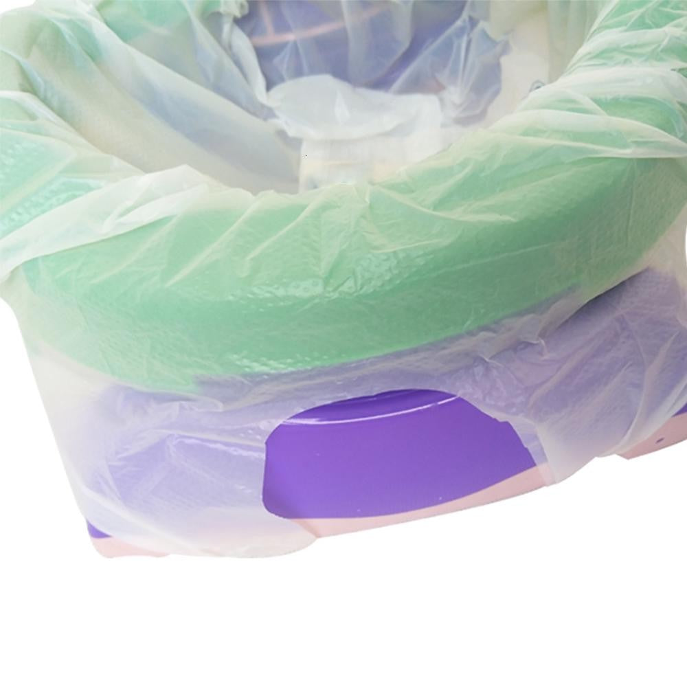 Olita Portabila 2 in 1, Flippy, Olita + Capac de Toaleta, din Plastic, Diametru 21 cm, Albastru-6